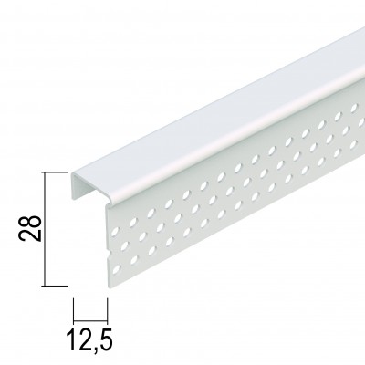 Robni PVC profil Protektor perforiran bel Konstrukcija